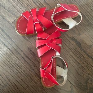 Red Saltwater Sandals